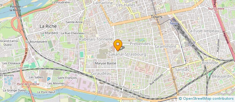 localisation de l'entreprise MADAME VALERIE TESSIER  TOURS