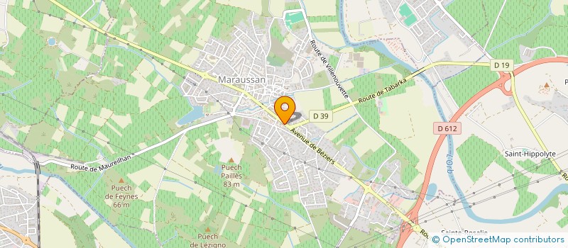 localisation de l'entreprise MADAME VALERIE THEDON à BEZIERS