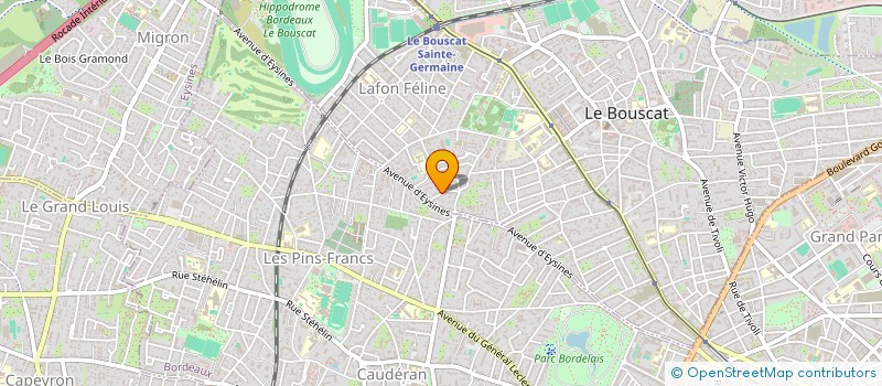 localisation de l'entreprise MADAME VALERIE THEIL  LE BOUSCAT