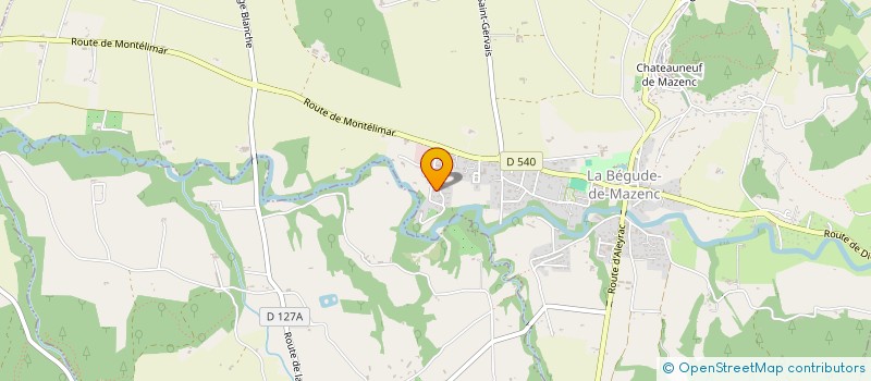 localisation de l'entreprise MADAME VALERIE THERON  LA BATIE-ROLLAND