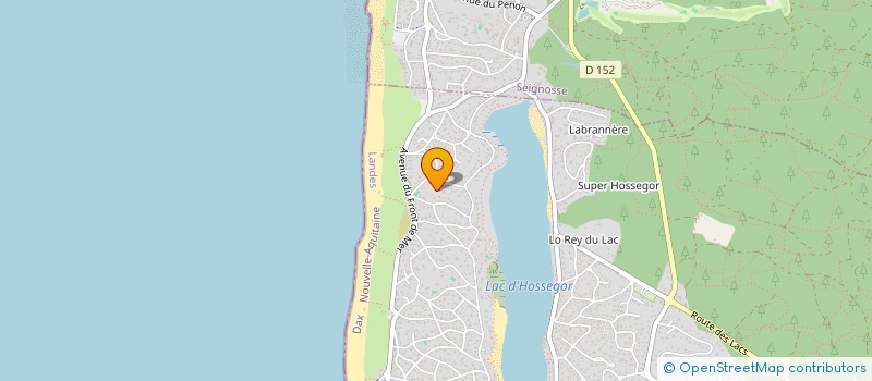 localisation de l'entreprise MADAME VALERIE THEVENOT  SOORTS-HOSSEGOR