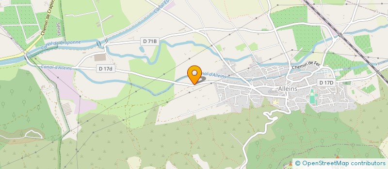 localisation de l'entreprise MADAME VALERIE THIBAUD  ALLEINS