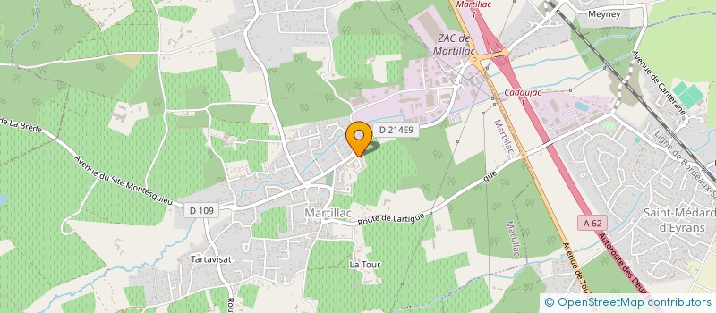 localisation de l'entreprise MADAME VALERIE THIBAULT  MARTILLAC