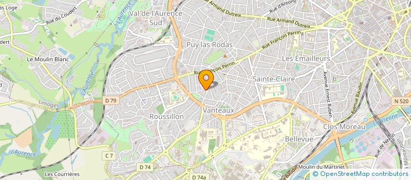 localisation de l'entreprise MADAME VALERIE THIERRY à LIMOGES