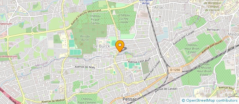 localisation de l'entreprise MADAME VALERIE THOMAS  MERIGNAC