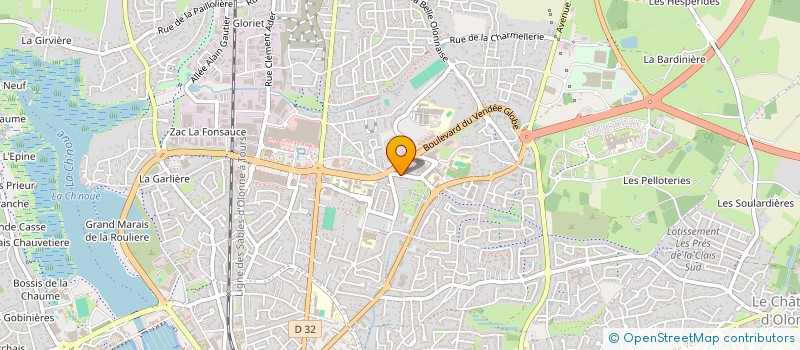 localisation de l'entreprise MADAME VALERIE THOMAS  LES SABLES D'OLONNE