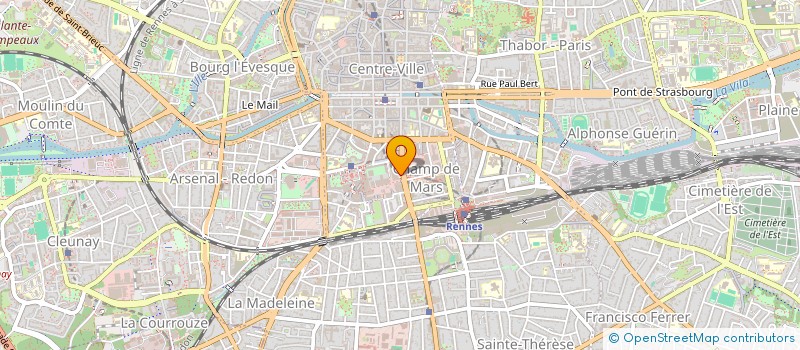 localisation de l'entreprise MADAME VALERIE THOMAS  RENNES