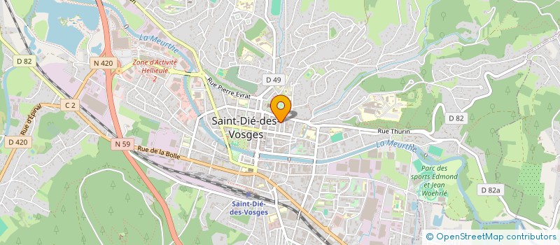 localisation de l'entreprise MADAME VALERIE THOMAS à SAINT-DIE-DES-VOSGES