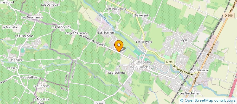 localisation de l'entreprise MADAME VALERIE THOMAS  LA CHAPELLE-DE-GUINCHAY