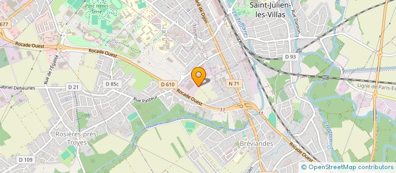 localisation de l'entreprise MADAME VALERIE TISON  ROSIERES-PRES-TROYES