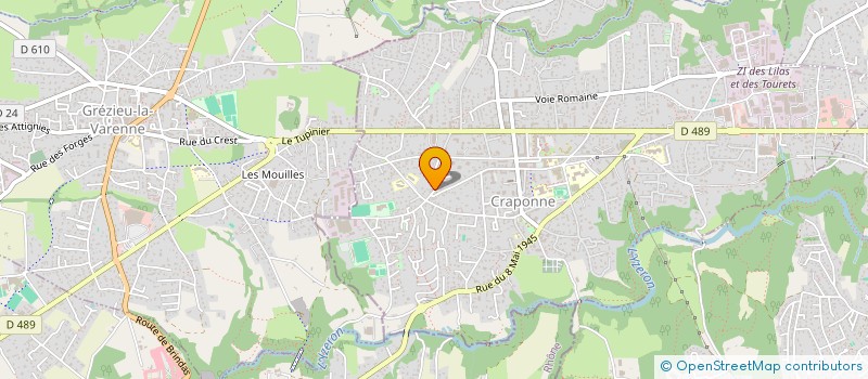 localisation de l'entreprise MADAME VALERIE TISSANDIER  CRAPONNE