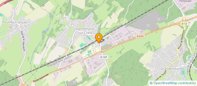 localisation de l'entreprise MADAME VALERIE TOUPANCE  DANNEMARIE-SUR-CRETE