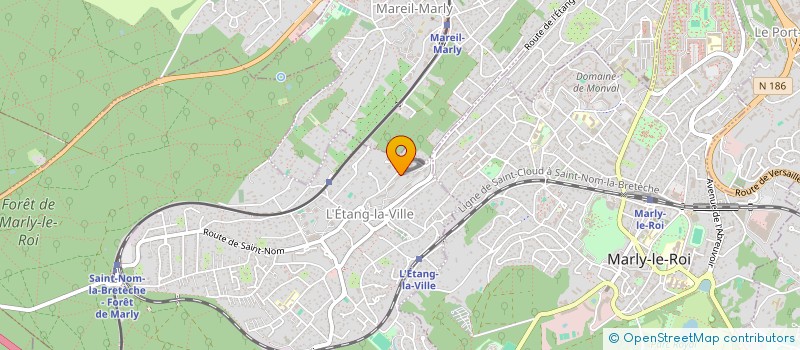 localisation de l'entreprise MADAME VALERIE TOUTAIN  L'ETANG-LA-VILLE