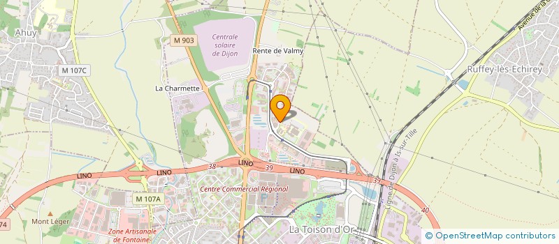 localisation de l'entreprise MADAME VALERIE TOUVENOT à DIJON