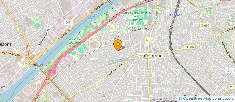 localisation de l'entreprise MADAME VALERIE TRAVERT à COLOMBES