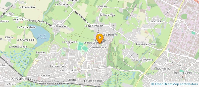 localisation de l'entreprise MADAME VALERIE TRINQUET à COUERON