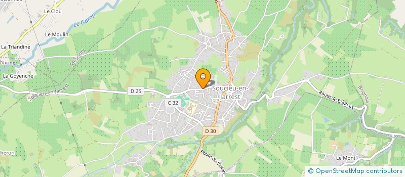 localisation de l'entreprise MADAME VALERIE TRIOULLIER  SOUCIEU-EN-JARREST