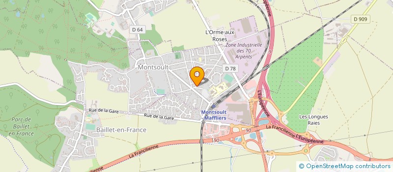 localisation de l'entreprise MADAME VALERIE TUFFIER à MONTSOULT
