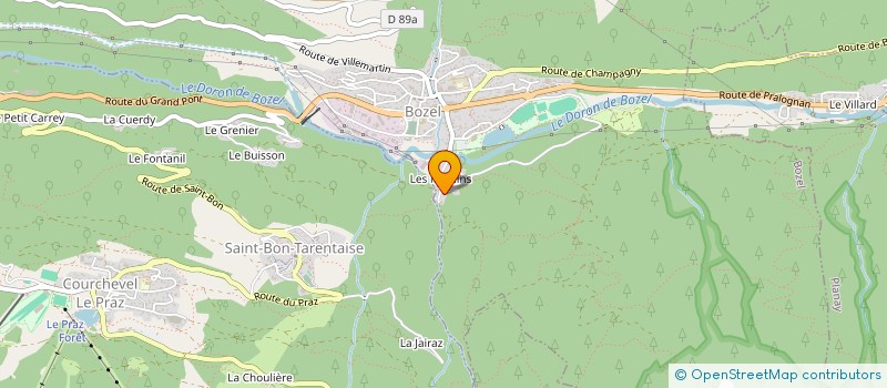 localisation de l'entreprise MADAME VALERIE TUILLIERE  BOZEL