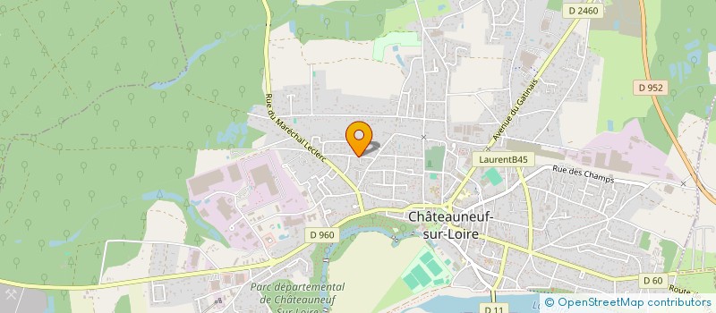 localisation de l'entreprise MADAME VALERIE TURPIN à CHATEAUNEUF S LOIRE