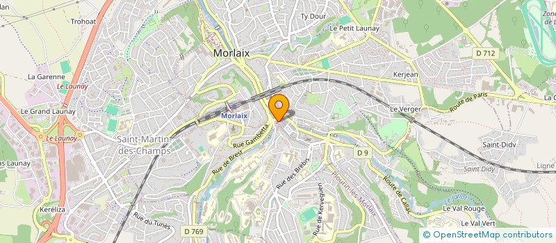localisation de l'entreprise MADAME VALERIE UGUEN à MORLAIX