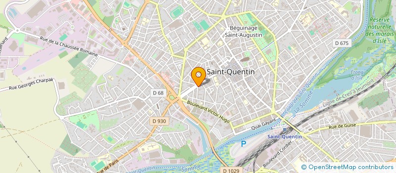localisation de l'entreprise MADAME VALERIE UZAN à SAINT-QUENTIN