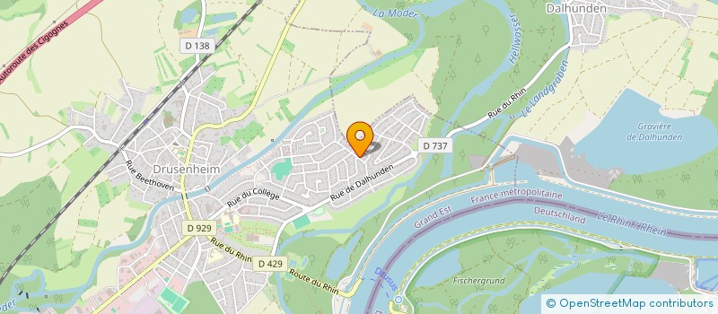 localisation de l'entreprise MADAME VALERIE VADKERTI  DRUSENHEIM