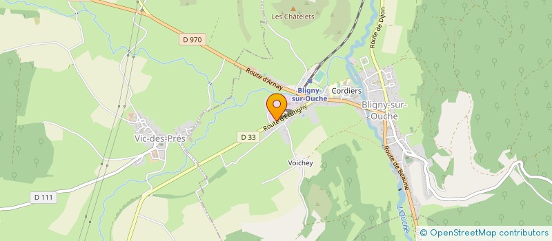 localisation de l'entreprise MADAME VALERIE VALADE à BLIGNY-SUR-OUCHE