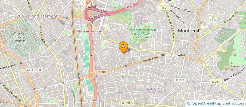 localisation de l'entreprise MADAME VALERIE VALERO  BAGNOLET