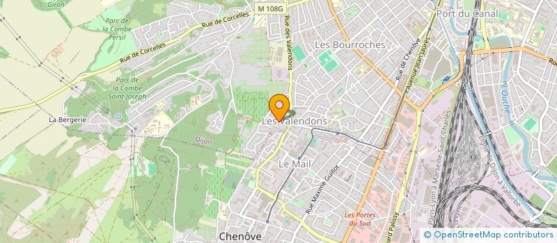 localisation de l'entreprise MADAME VALERIE VALLET à DIJON