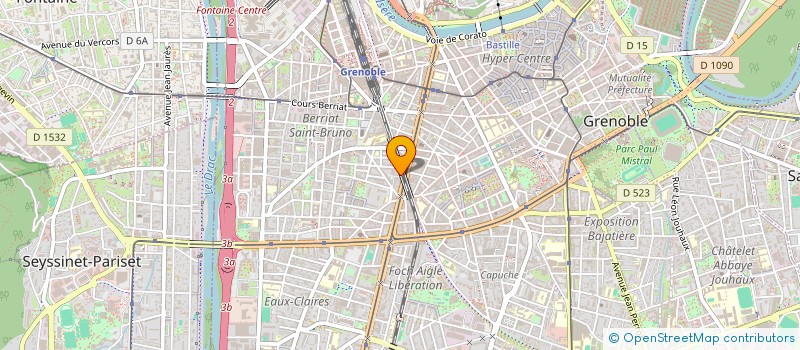 localisation de l'entreprise MADAME VALERIE VALLIN à GRENOBLE