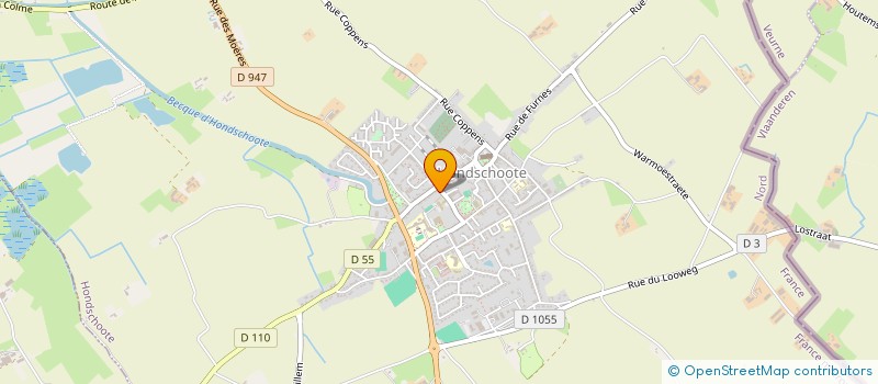 localisation de l'entreprise MADAME VALERIE VANDAELE à HONDSCHOOTE