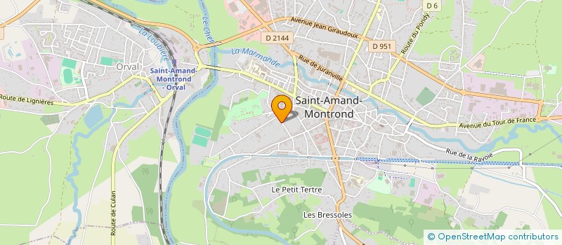 localisation de l'entreprise MADAME VALERIE VANDENDRIESSCHE à SAINT-AMAND-MONTROND