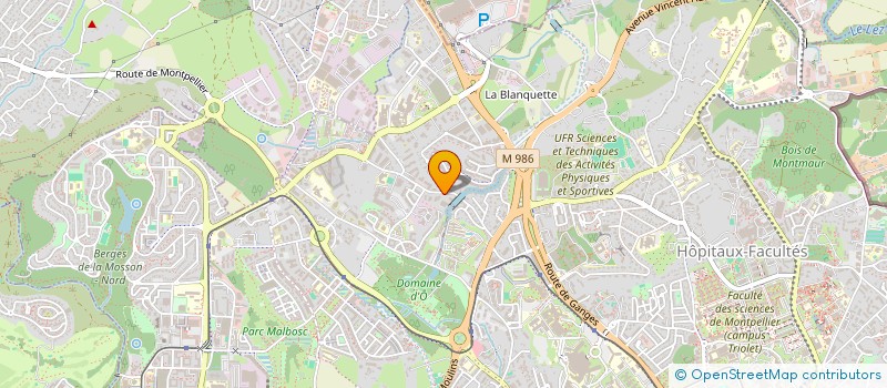 localisation de l'entreprise MADAME VALERIE VANDRILLE à MONTPELLIER