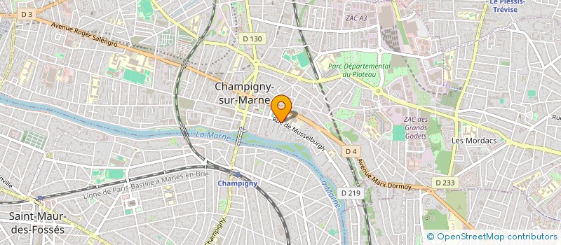 localisation de l'entreprise MADAME VALERIE VASSEUR à CHAMPIGNY-SUR-MARNE