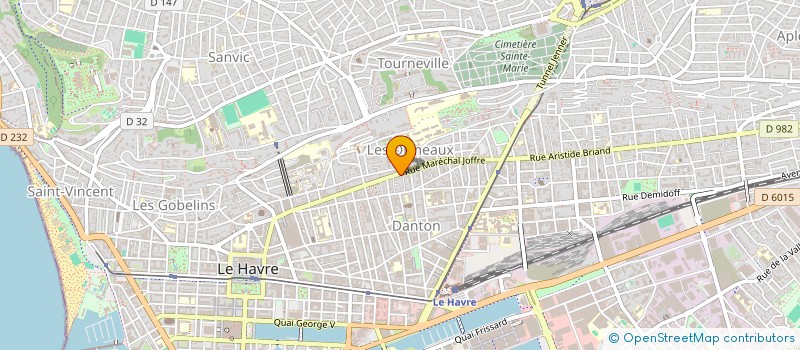 localisation de l'entreprise MADAME VALERIE VEISSIERE à LE HAVRE