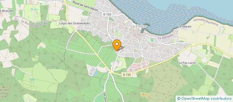 localisation de l'entreprise MADAME VALERIE VERBRUGGHE  LA FLOTTE