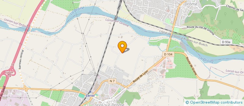 localisation de l'entreprise MADAME VALERIE VERDOULET  LORIOL-SUR-DROME