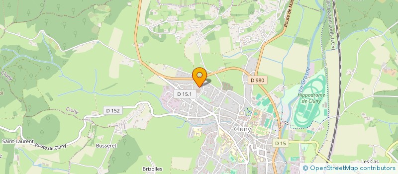 localisation de l'entreprise MADAME VALERIE VERGNAUD à CLUNY