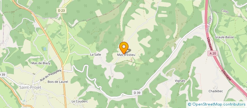 localisation de l'entreprise MADAME VALERIE VERGNES  SAINT-PROJET