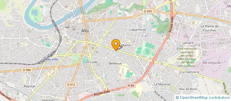 localisation de l'entreprise MADAME VALERIE VERLA à ALBI