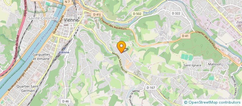 localisation de l'entreprise MADAME VALERIE VERMOREL  VIENNE