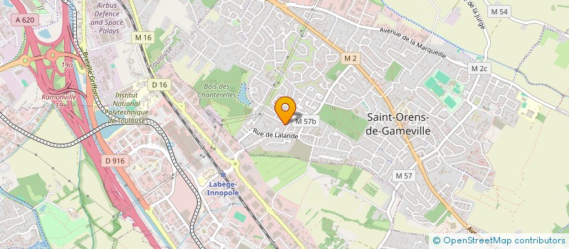 localisation de l'entreprise MADAME VALERIE VIDAL à SAINT-ORENS-DE-GAMEVILLE