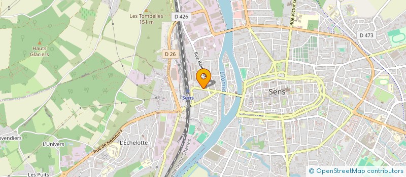 localisation de l'entreprise MADAME VALERIE VIDAL à SENS