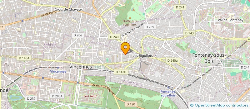 localisation de l'entreprise MADAME VALERIE VIDAL à VINCENNES