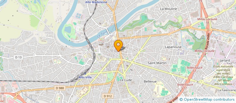 localisation de l'entreprise MADAME VALERIE VIEULES à ALBI