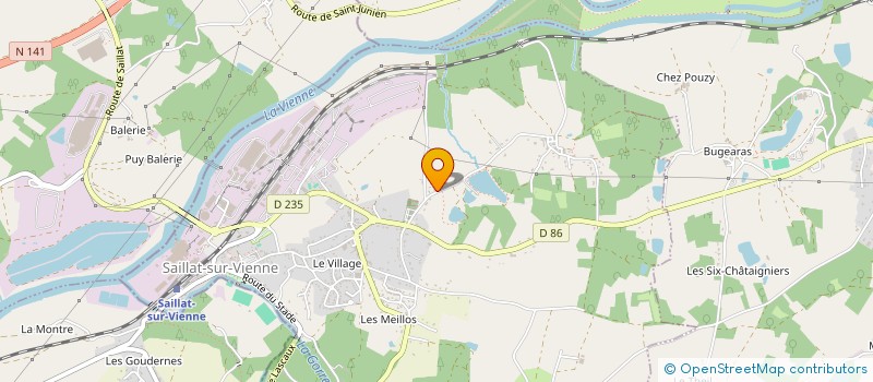 localisation de l'entreprise MADAME VALERIE VIGNAUD  SAILLAT-SUR-VIENNE