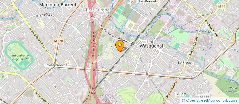 localisation de l'entreprise MADAME VALERIE VIGNERON  WASQUEHAL