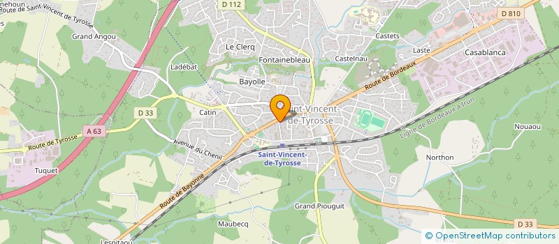 localisation de l'entreprise MADAME VALERIE VIGNET à SAINT-VINCENT-DE-TYROSSE