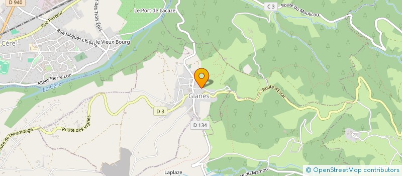 localisation de l'entreprise MADAME VALERIE VIGNIER  GLANES